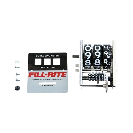 Fill-Rite KIT800GR Kit, 800 Series Gallon Register & Faceplate