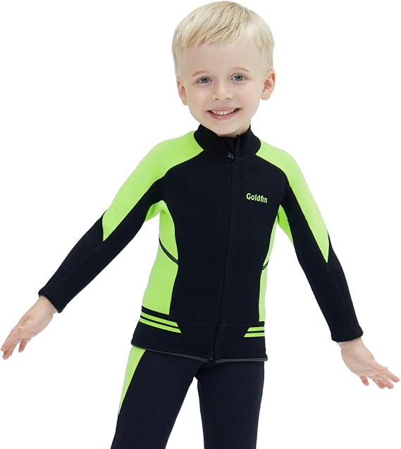 GoldFin Kids Wetsuit Top Toddler 2mm Wet Suit Jacket