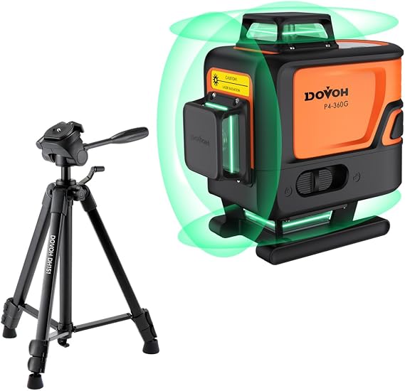DOVOH 4D Laser Level Self Leveling with Tripod, Class II