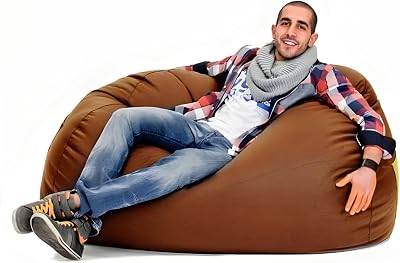 Floor beanbag,Gaming Bean Bag Chairs, Leather Bean Bag Chair No Filler, Leather Bean Bag, Faux Leather Bean Bag,4ft Large Bean Bag Cover for Bedroom,Living Room,Game Room