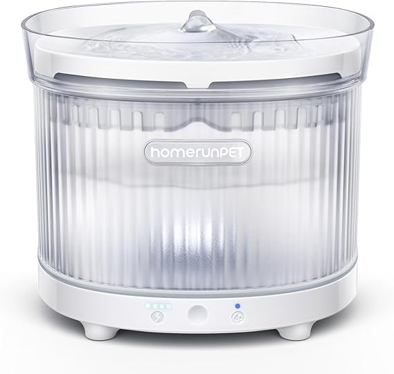 Homerunpet Wireless Cat Water Fountain with Wireless Pump, 30-Day Runtime