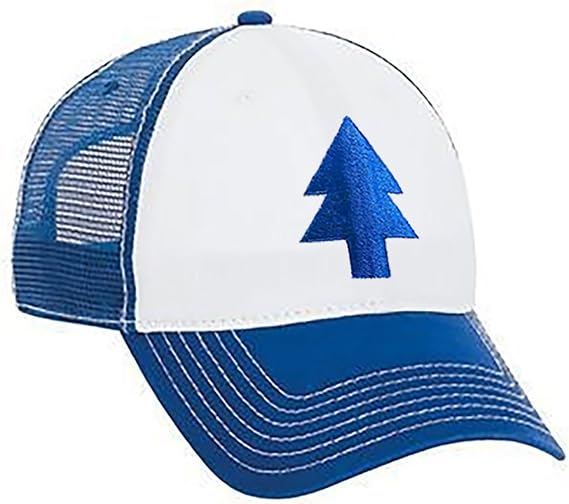 Dipper Pines - Embroidered Trucker HAT - Unisex Snap Back Blue