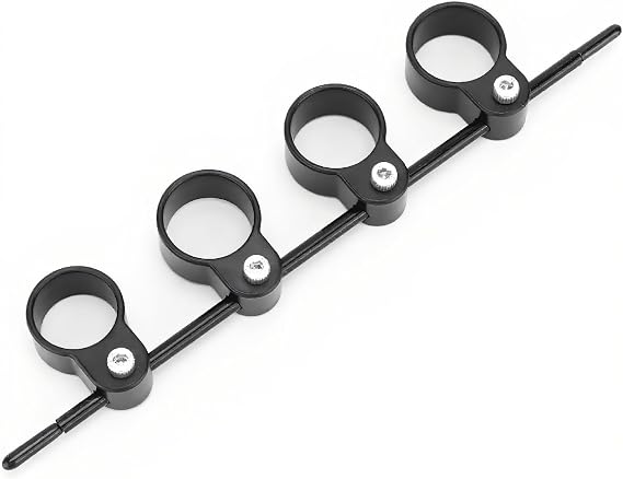 Finger Exerciser, 20cm Black Universal Finger Expander Finger Trainer, for Guitar, Piano, Guzheng and Other Musical Instruments Beginners (Black large (adjustable span))