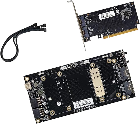 V100 GPU PCIe Passthrough Complete SXM2 Converter with Host Card and Cables for Server Installation Cable