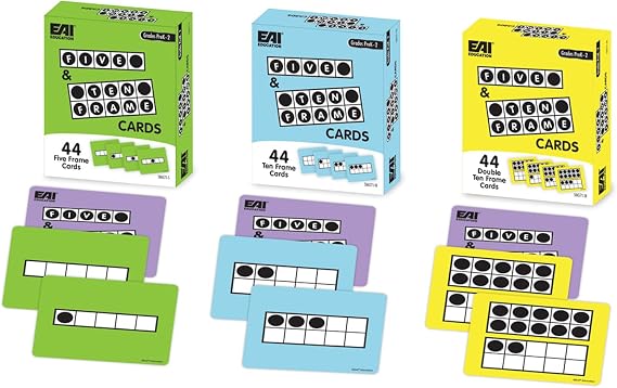 EAI Education Five and Ten Frame Cards
