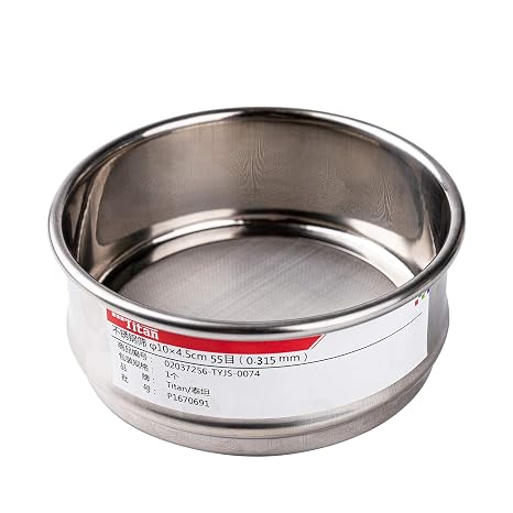 104.5cm 55 Mesh 304 Stainless Lab Sieves Economy Test Sieve 304 Stainless Steel Wire Cloth(0.315mm)
