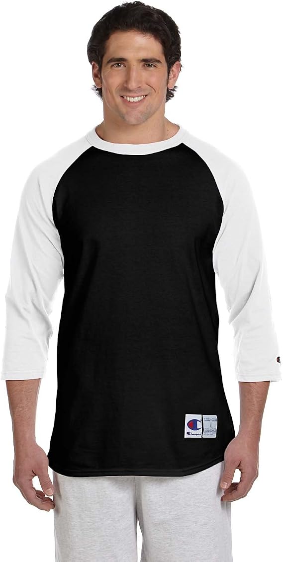 Champion Mens Raglan Baseball T-Shirt