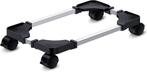 Computer Tower Stand - Adjustable PC Stand for Most Desktop Towers - Elevate and Organize Your Desktop - Mobile CPU PC Holder Cart Riser Printer