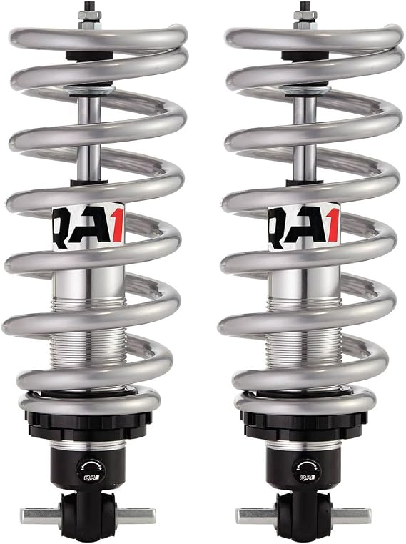 QA1 Coil-Over Shock Kit, Pro Coil, Twintube, Single Adjustable, 500 lb/in Spring Rate, Front, 2001-2100 lb, GM A-Body 1968-72, Pair