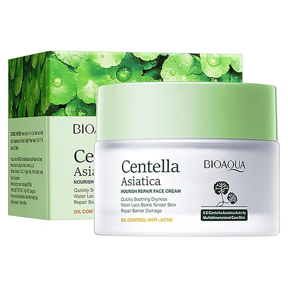 BIOAQUA Centella Asiatica Face Cream Oil Control Anti-Acne 50g