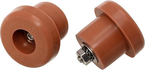 Cardiff Silicone Bar End Plugs, Natural