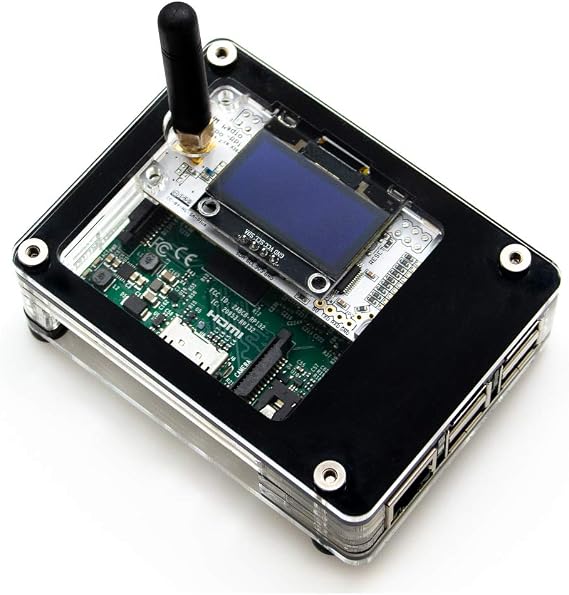 C4Labs ZRPi-1AS case for Raspberry Pi 4 &3 B+ and ZUMspot with Attached 1.3 OLED