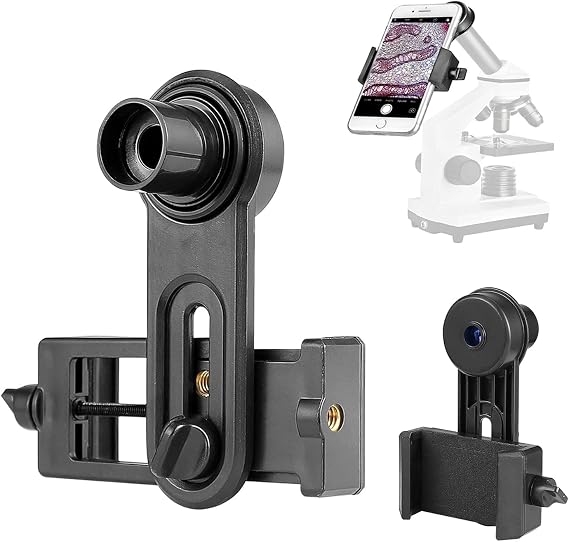 Smartphone Camera Adapter for Microscope Eyepiece Tube 23.2mm - Built-in 16X Microscope Eyepiece