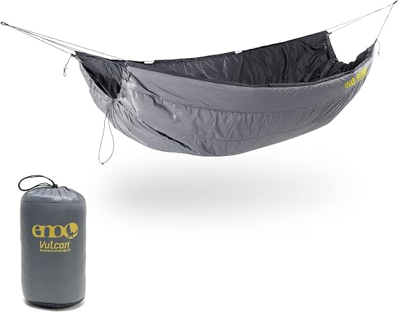 ENO, Vulcan UnderQuilt - Protective and Warm Hammock Underquilt with Synthetic Insulation - for Camping, Hiking, Backpacking, Festival, Travel, or The Beach - Storm
