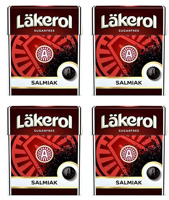 Cloetta Lakerol Salmiak Pastilles 4 Box of 25g