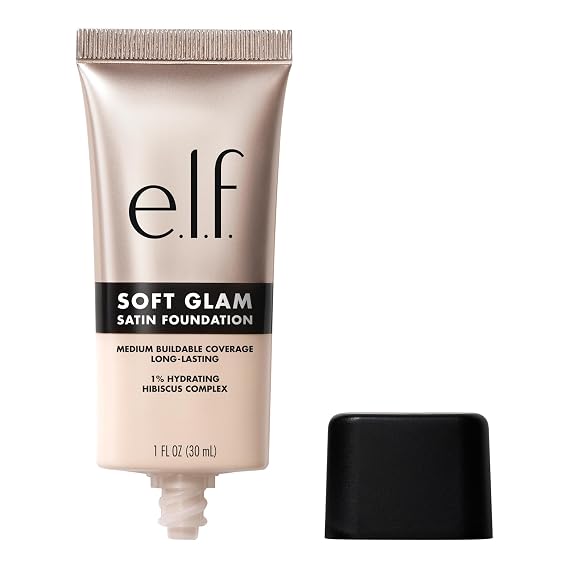 e.l.f. Soft Glam Satin Foundation, Medium Coverage, 10 Fair Cool