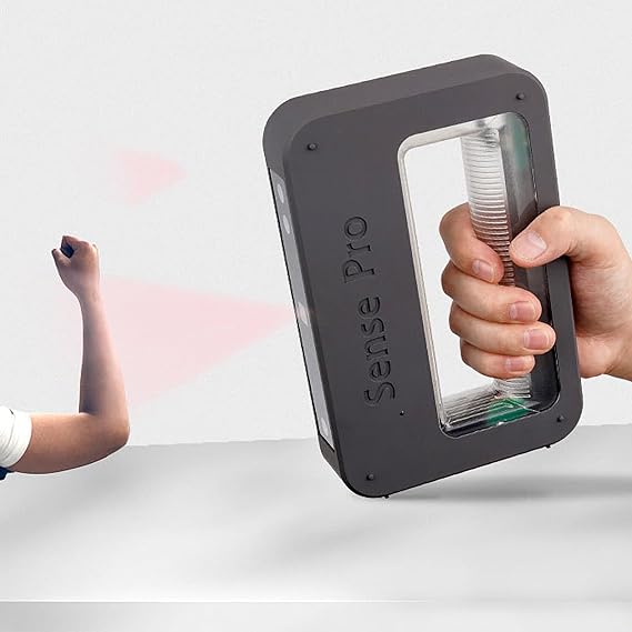 Handheld 3D Scanner, HD Versatility 3D Color Modeling Scanners with 0.1mm Accuracy and 1280 * 720 Resolution, 10FPS Scanning Speed and 210 * 130mm Range, for Art, Healthcare, Research