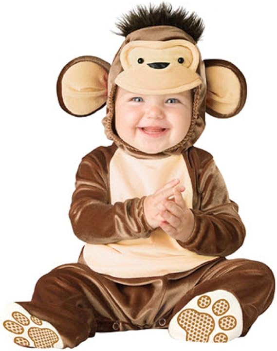 Lil Characters Unisex-baby Infant Monkey Costume