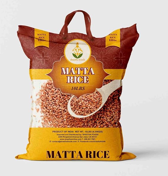 Matta Rice (rose Matta) Rice 10 Lbs (4.54 Kgs) Pack Of 1