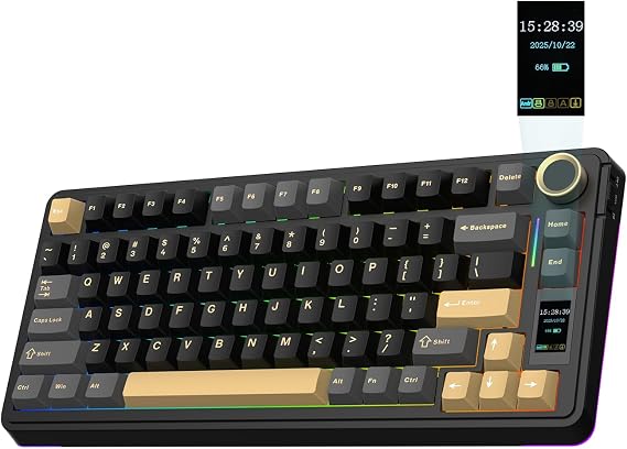 EPOMAKER X Aula EA75 MAX Wireless Gaming Keyboard with Screen & Knob