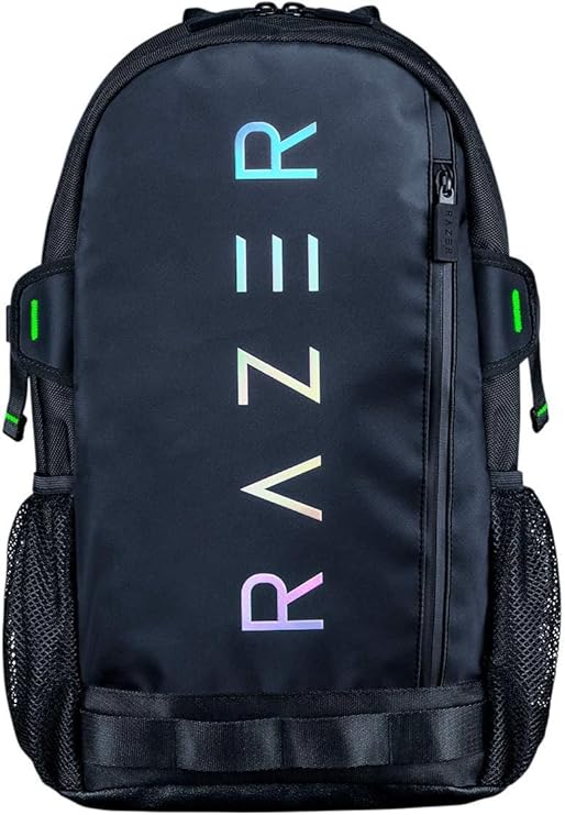 Razer Rogue V3 Sırt Çantası (13,3 inç) - Kompakt seyahat çantası (15 inç'e kadar dizüstü bilgisayar bölmesi, aşınmaya dayanıklı, polyester dış kılıf) siyah/krom
