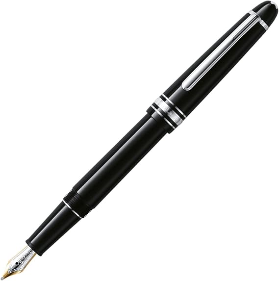 MONTBLANC 145-Meisterstuck Classique Platinum Fountain Pen, Medium Nib (106522)