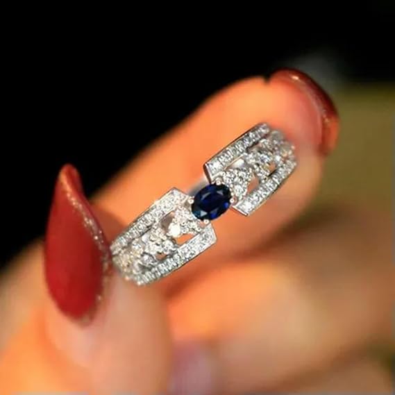 Fashion 925 Silver Filled Cubic Zircon Ring Women Jewelry Wedding Gift Sz 6-10-7