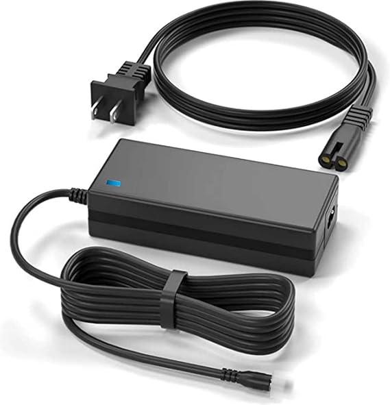19V AC Adapter Compatible with LG TV LED LCD Monitor Screen ADS-25FSG-19 34UM69G-B 34UC79G 34UC98 32UD59 32MA70HY-P 29UM58-P 29UM68-P 27UD68-W 24UD58-B Power Supply Cord Cable Charger PSU