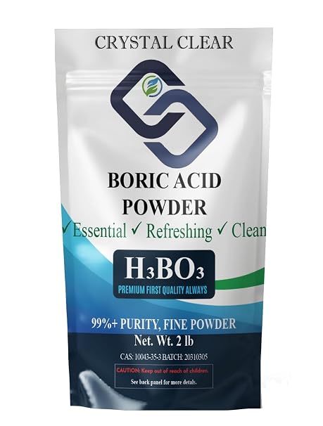 Boric Acid 99.9% 2lb Bag | Industrial Grade Multi-Purpose Pure Boric Powder