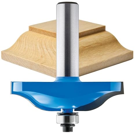 Rockler Ogee Horizontal Raised Panel Router Bit, 1-1/2" Diameter x 5/8" H
