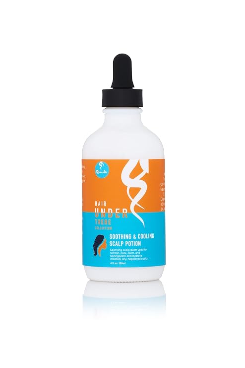 CURLS Hair Under There Soothing & Cooling Scalp Potion - Use Before and After Protective Hair Styling - For Dry and Irritated Skin -All Types 4 oz