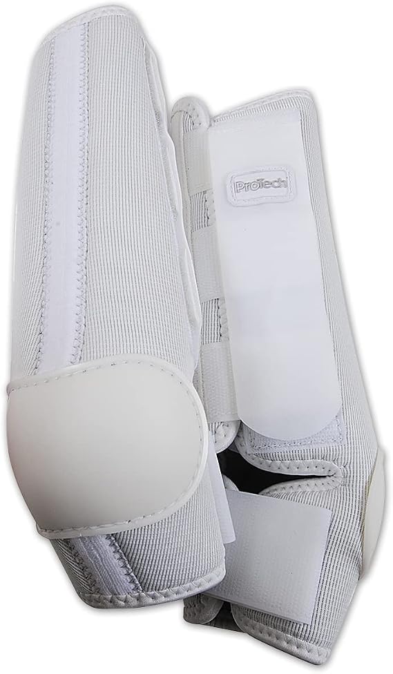 Classic Equine Pro Tech Splint Hind Horse Boots White S