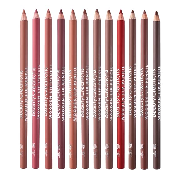 Lip Makeup Bundle, 12 Soft Matte Colors, Longwear Pencils