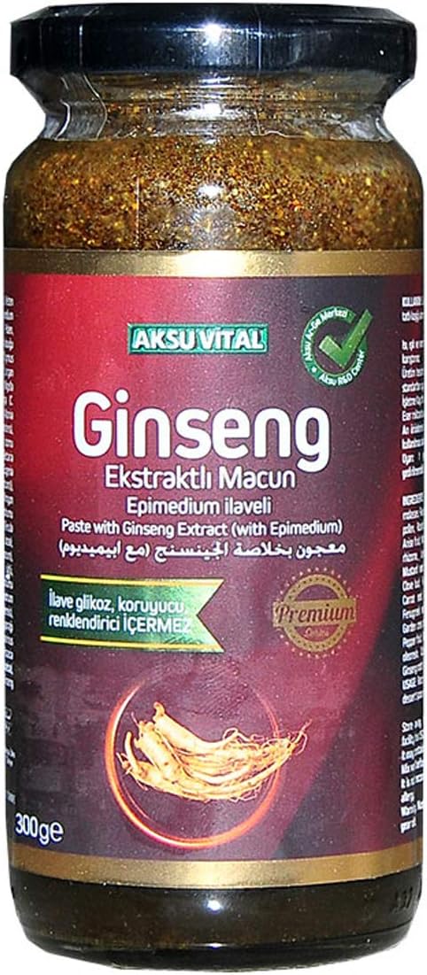 AKSU VITAL AksuVital Ginseng Extract Paste 300 gr 1 Package with Epimedium Addition (1 x 300 g)