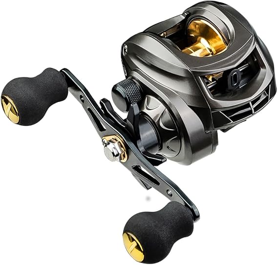 Baitcasting Reels, 8KG Max Drag Baitcaster Reels, 7.2:1 Gear Ratio Fishing Baitcasting Reel, 12+1 BB Bait Caster Reel, Low-Profile Fishing Reel with Compact Design Left Hand