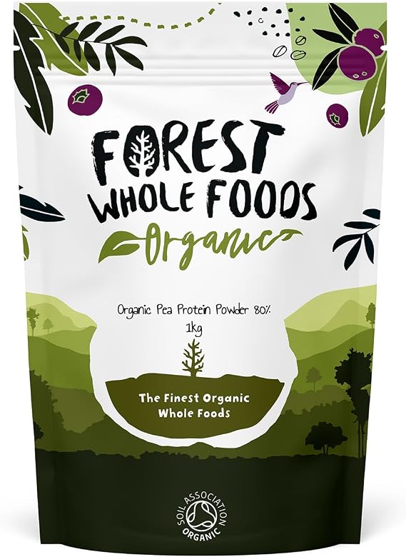 Organic Pea Protein Powder 80% Isolate- Forest Whole Foods (1kg)