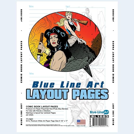 Blue Line Pro Comic Book Layout 35 Count Pack