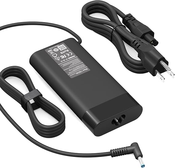 Slim 150W HP Laptop Charger for HP ZBook 15 G3 G4 G5 G6, ZBook Studio G3 G4 G5 G6 G7 G8, ZBook Studio x360 G5, OMEN by 15 17 Pavilion Gaming 15 17, HP EliteBook 1050 G1, Note, iPhone 13, iPad Pro