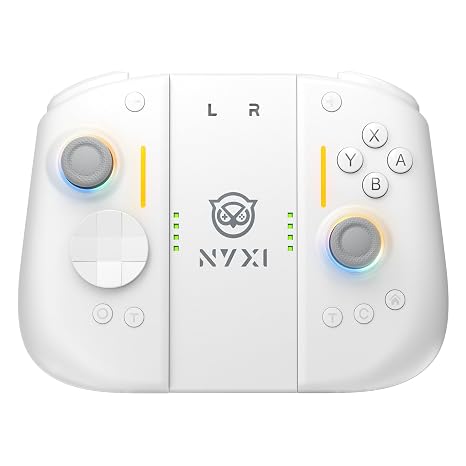 NYXI Hyperion 3 Switch 2 Controller World's First Third-Party Wireless Controller for Switch 2, 9-Axis Gyro, Hall Effect Joystick, Full Mechanical Buttons, Adjustable Vibration & Dual Back Buttons (Off-White)