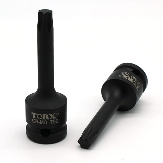 TMAX T50 3" Torx Star 6 Point Black Impact Bit Socket 1/2" Square Drive