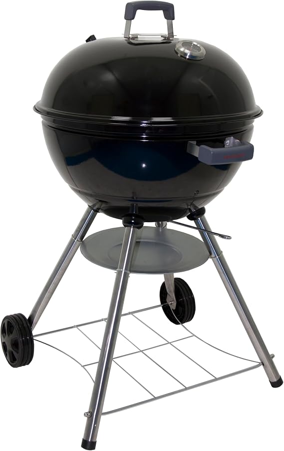 Megamaster 22" Deluxe Charcoal Grill, Portable with Adjustable Air Vent