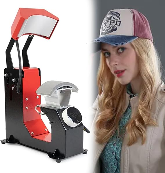 Hat Sublimation Printing Machine, Multifunctional Hat Heat Transfer Machine, Baseball Cap Press Machine, Digital LCD Timer and Temperature Control, Personalized Gift for Friends and Family