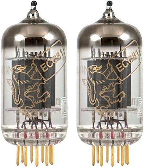 New Gain Matched Pair (2) Genalex Reissue 12AT7 ECC81 GOLD PINS Vacuum Tubes