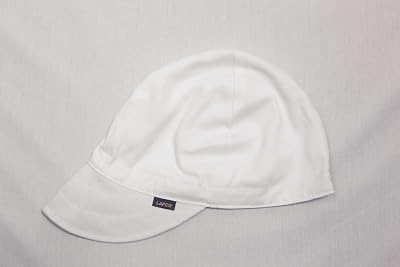 Lapco Lap CW-6 34 4-Panel Welders Caps, 100% Cotton, 6 34, White