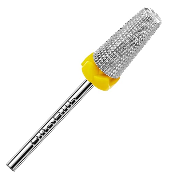 5 in 1 Nail Drill Bits, 3/32Professional Carbide Drill Bits for Nails Multifunction Bit, Fast Remove Acrylic Hard Gel Cuticle Nail Efile Bit Manicure Pedicure,Two Way Rotate,Extra Fine