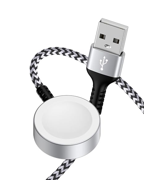 Apple Watch Charger Fast Charging Cord Wireless Charger Cable for iWatch 10 | Braided Magnetic Applewatch Charging Pad Wire Cargador for Car i Watch Series 11/10/9/8/7/6/5/4/3/2/1,Ultra 3/2/1,SE3/SE2/SE