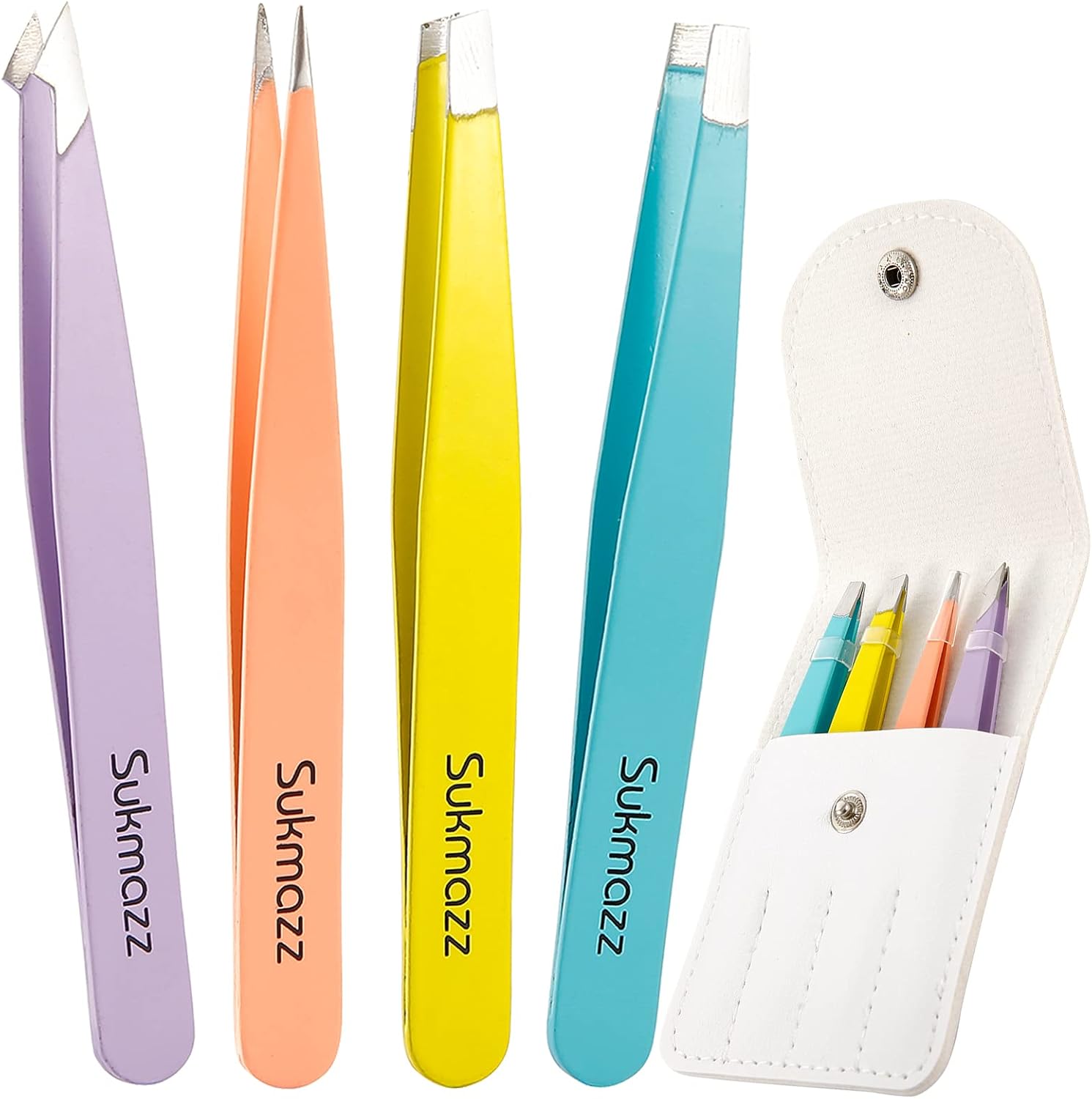 Tweezers for Eyebrows,Eyebrow Tweezers Set for Ingrown Hair Removal Eyelash Extension Eyebrows Plucking Tweezers