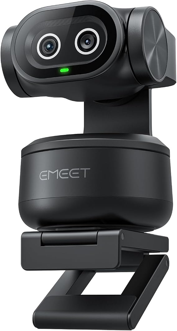 EMEET PIXY Dual-Camera AI-Powered PTZ Camera 4K, AI Tracking webcam 4k
