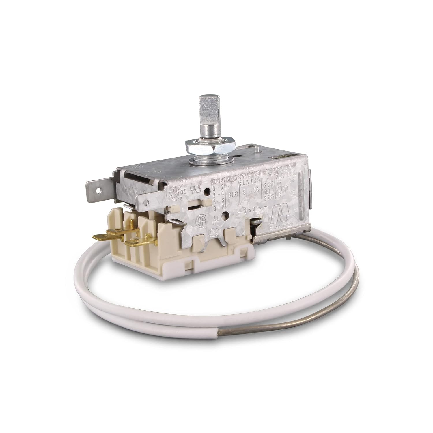 DL-pro Thermostat für Ranco K59-S2775 Liebherr 6151805 510mm Kapillarrohr 3x48mm AMP Kühlthermostat Kühlschrankthermostat Temperaturregler für Kühlschrank Kühl-Gefrier-Kombination