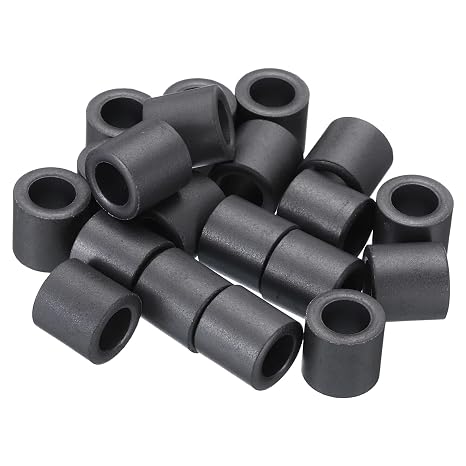 PATIKIL Ferrite Toroid Core, 20 Pcs Toroid Core 0.4" ODx0.2" IDx0.4" H Ferrite Rings Transformer Ferrite Toroid Cores for EMI/RFI Filters, Black